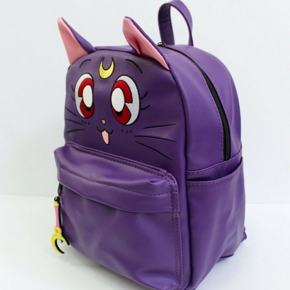 Sailor Moon Luna 3D Ears Mini Backpack Purple - Picture 3 of 9